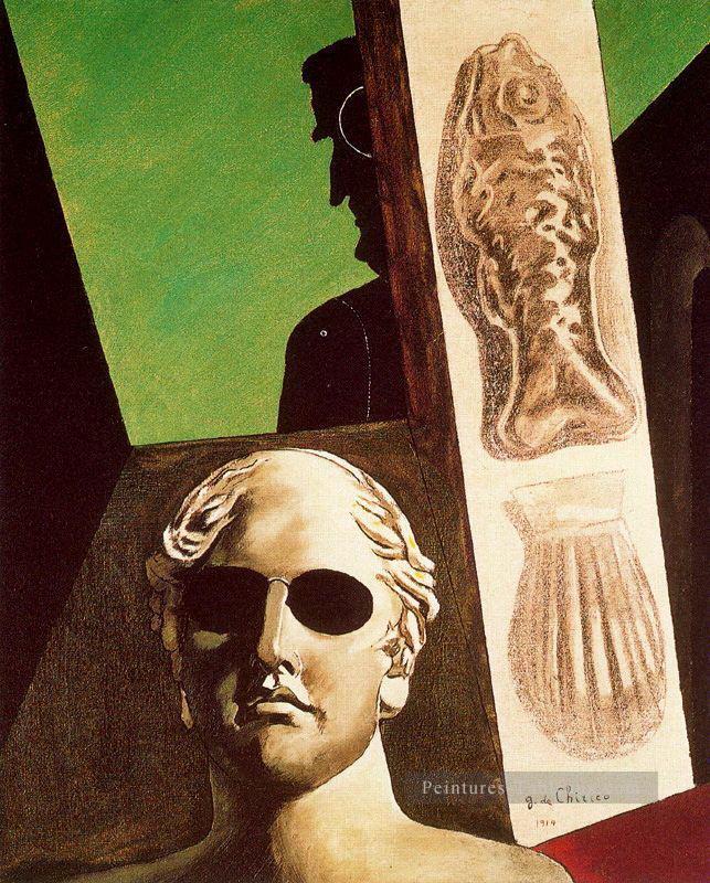 Portrait de Guillaume Apollinaire 1914 Giorgio de Chirico surréalisme métaphysique Peintures à l'huile